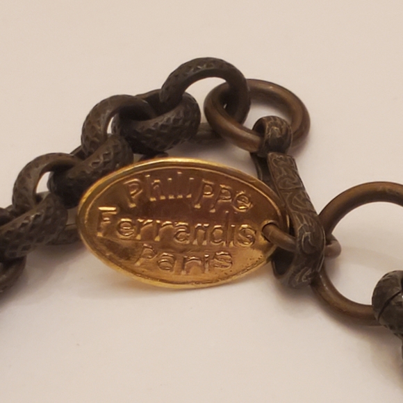 Philippe Ferrandis Paris Dangling Cameo Signed Necklace - Picture 9 of 16